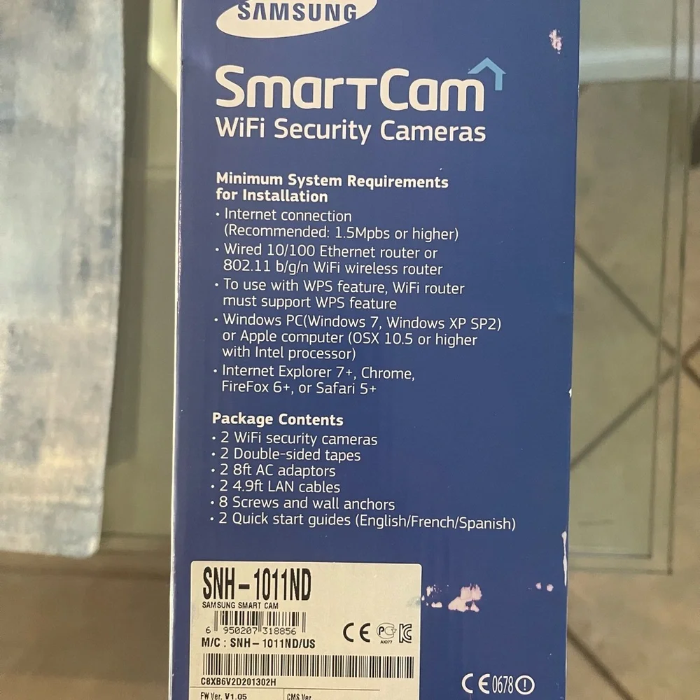 Samsung SmartCam Wi-Fi Security Cameras - White
